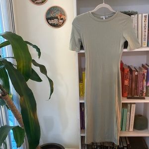 Fashion Nova Bodycon Dress in pale green